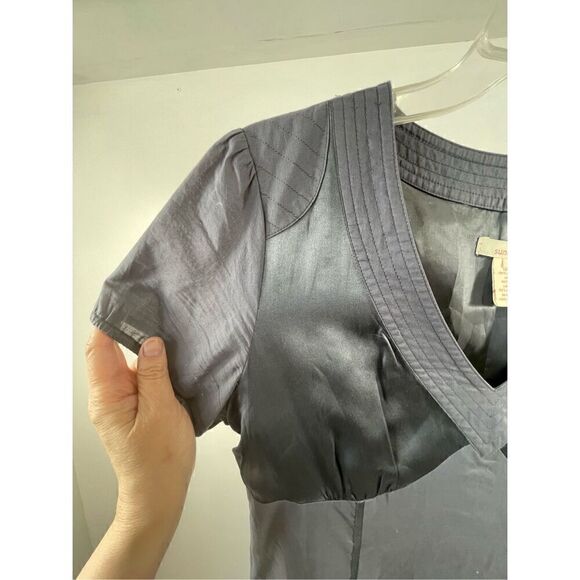 Sundance Gray Silk Blend Midi Dress Size 6 - Picture 3 of 7